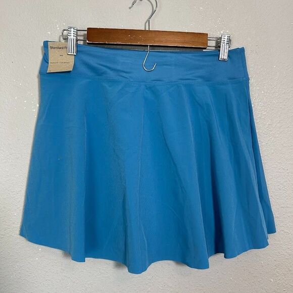 NWT Nike Club Golf Skort Skirt L Large Blue Tennis Golf Pickle Ball Pleated NEW - Picture 3 of 6